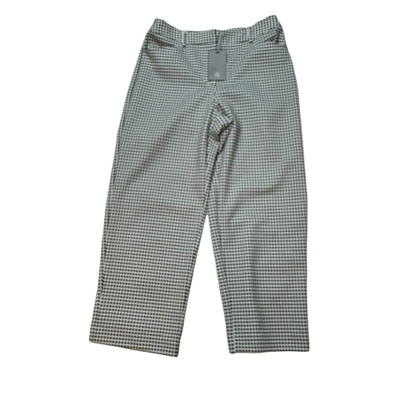 ⚫️⚫️⚫️ Preston & York Arden Gingham Ankle Length Flat Front Pant Size 6 NWT - Picture 2 of 7
